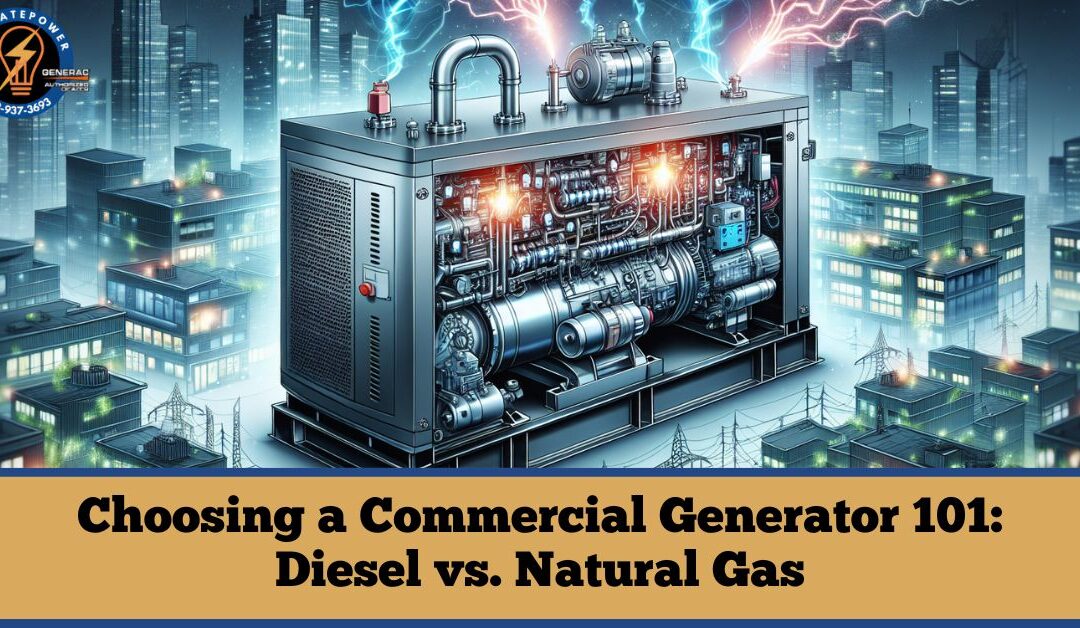 Choosing a Commercial Generator 101: Diesel vs. Natural Gas